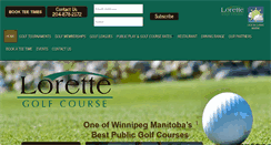 Desktop Screenshot of lorettegolf.ca